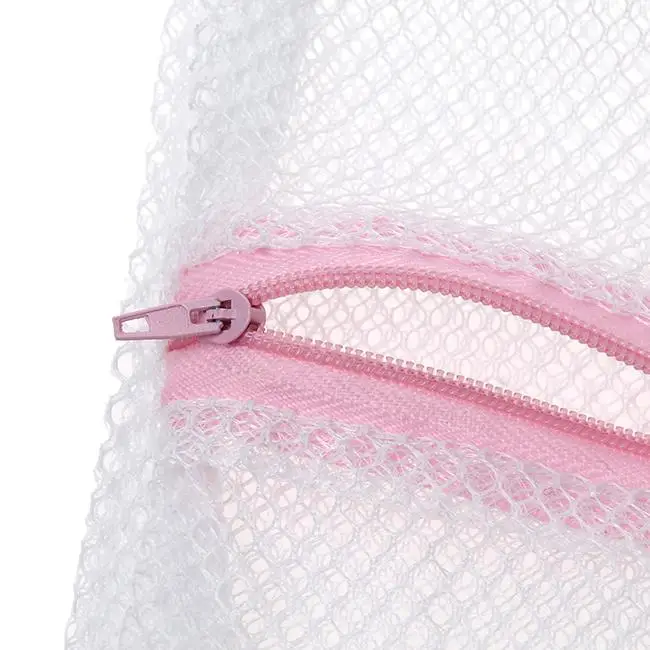2020 New White Clothes Washing Machine Laundry Bra Aid Lingerie Zipper Mesh Net Wash Bag Pouch Basket Laundry Tools 3pcs/set