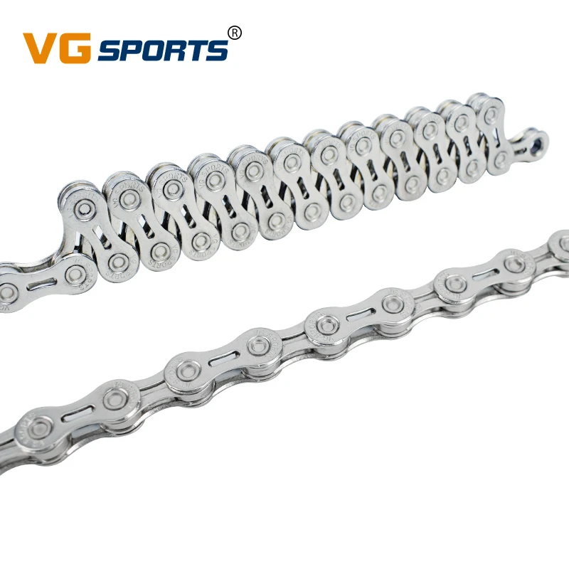 VG الرياضة الجبلية الطريق الدراجة 9 سرعة سلاسل MTB 116L 9 S Velocidade Cadeia الدراجات نصف الجوف الذهب الفضة دراجة أجزاء سلسلة VG الرياضة الجبلية الطريق الدراجة 9 سرعة سلاسل MTB 116L 9 S Velocidade Cadeia الدراجات نصف الجوف الذهب الفضة دراجة أجزاء سلسلة