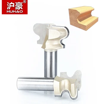 

HUHAO 1pc 1/2" Shank Router Bits For Wood Double Finger Bit Woodworking Tools Two Flute Endmill Milling Cutter Wood Cutting