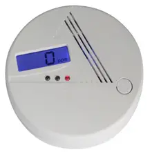 Охранных 85db Предупреждение Высокочувствительный ЖК-дисплей Disply автономный угарного газа Сенсор отравления угарным газом сигнализации детектор