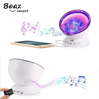 

Wave Starry Sky LED Night Light Projector Novelty Lamp with Music Player USB Led Remote control Lamp Decorative for Kids Room