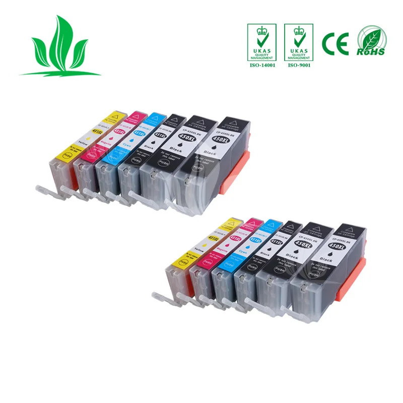 12X 450XL совместимый чернильный картридж для принтера CANON принтерам PIXMA MG5440 MG5540 MG6440