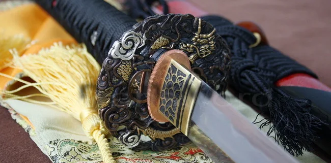 Обкладка глиной+ абразивный японский самурайский меч катана