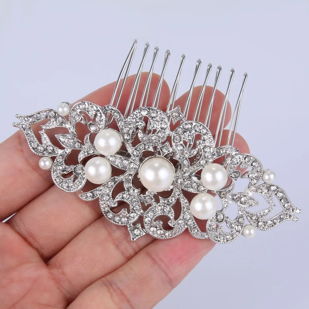 Buy Bella Fashion Flower Bridal Hair Comb Headpiece 