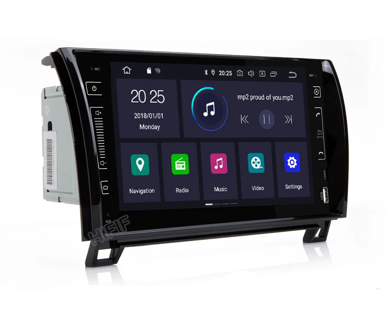 Best 9" IPS SCREEN Android 9.0 4G 2 DIN CAR GPS For TOYOTA Sequoia Tundra NO DVD PLAYER radio stereo navigation receiver 2