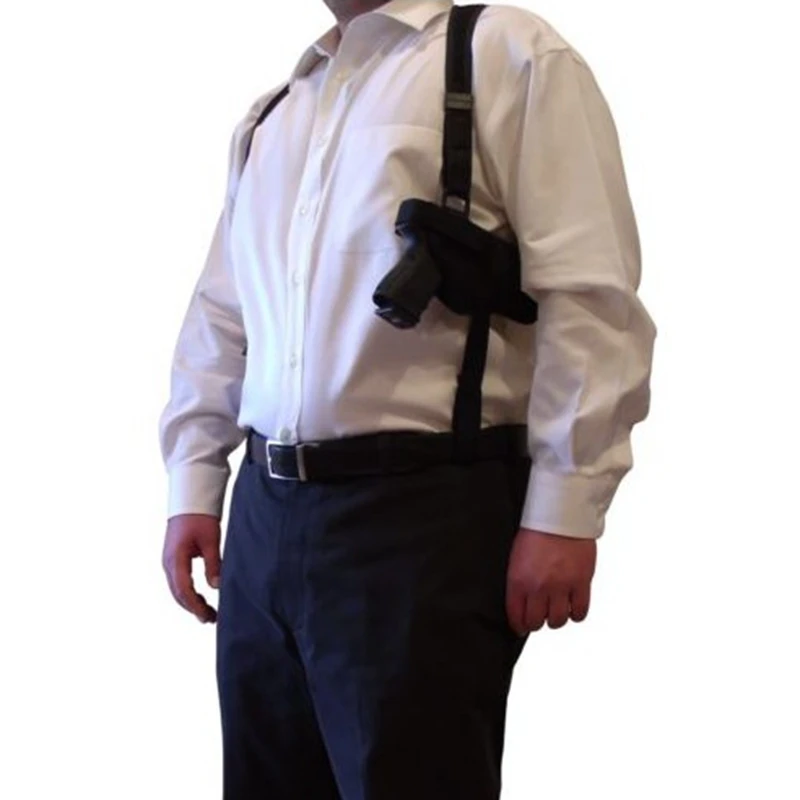 Online Táctico Universal doble empate hombro funda oculta cada día llevar doble pistola funda bolsa ajustable portador de pistola