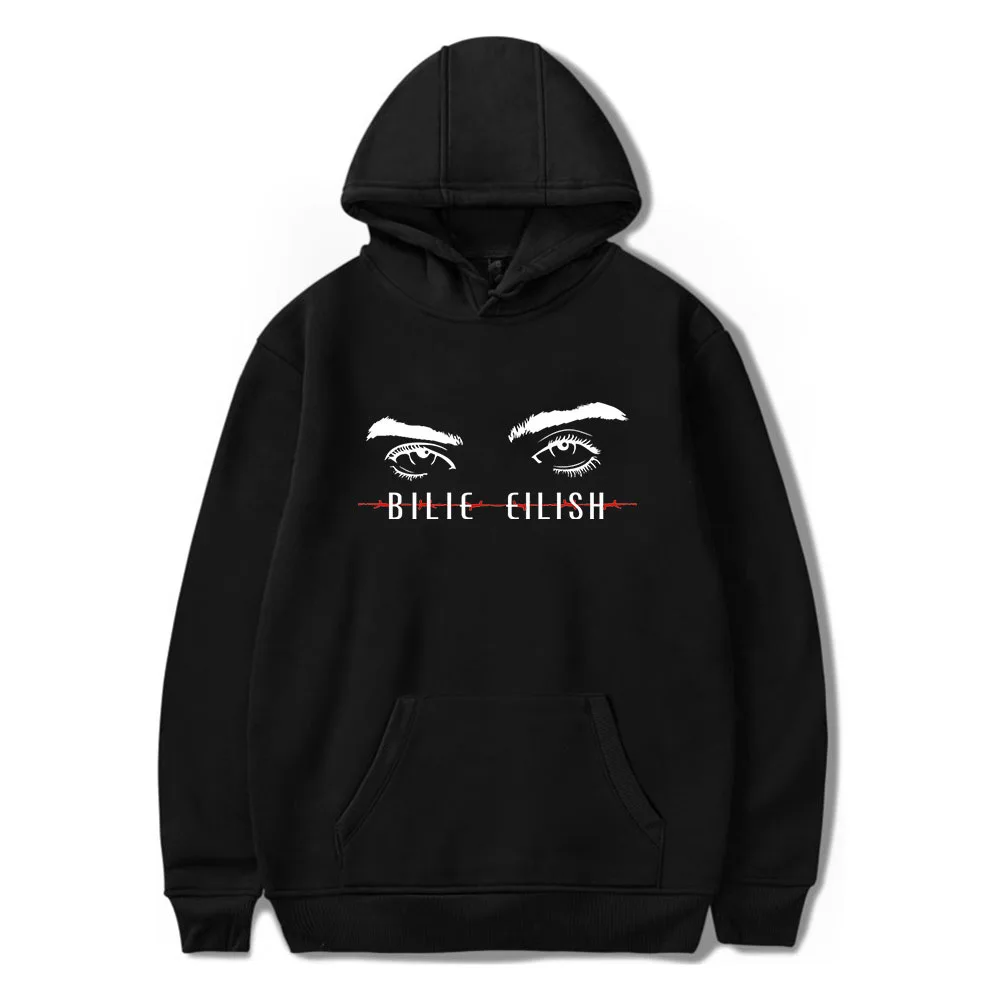 3D Billie Eilish певица Толстовка Для женщин мужчин Harajuku Милая кофта с капюшоном уличная
