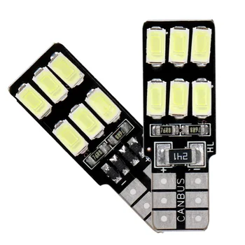 

LEEPEE Error Free Canbus Car LED Bulbs Auto Interior Light T10 194 W5W White DC 12V Wedge Lamp Car-styling 5630 5730 12 SMD