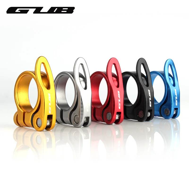 

GUB 31.8mm 34.9mm Bicycle Seat Post Clamp Aluminum Alloy Quick Release Bike Seatpost Clamps Clamping Clip Bike Parts