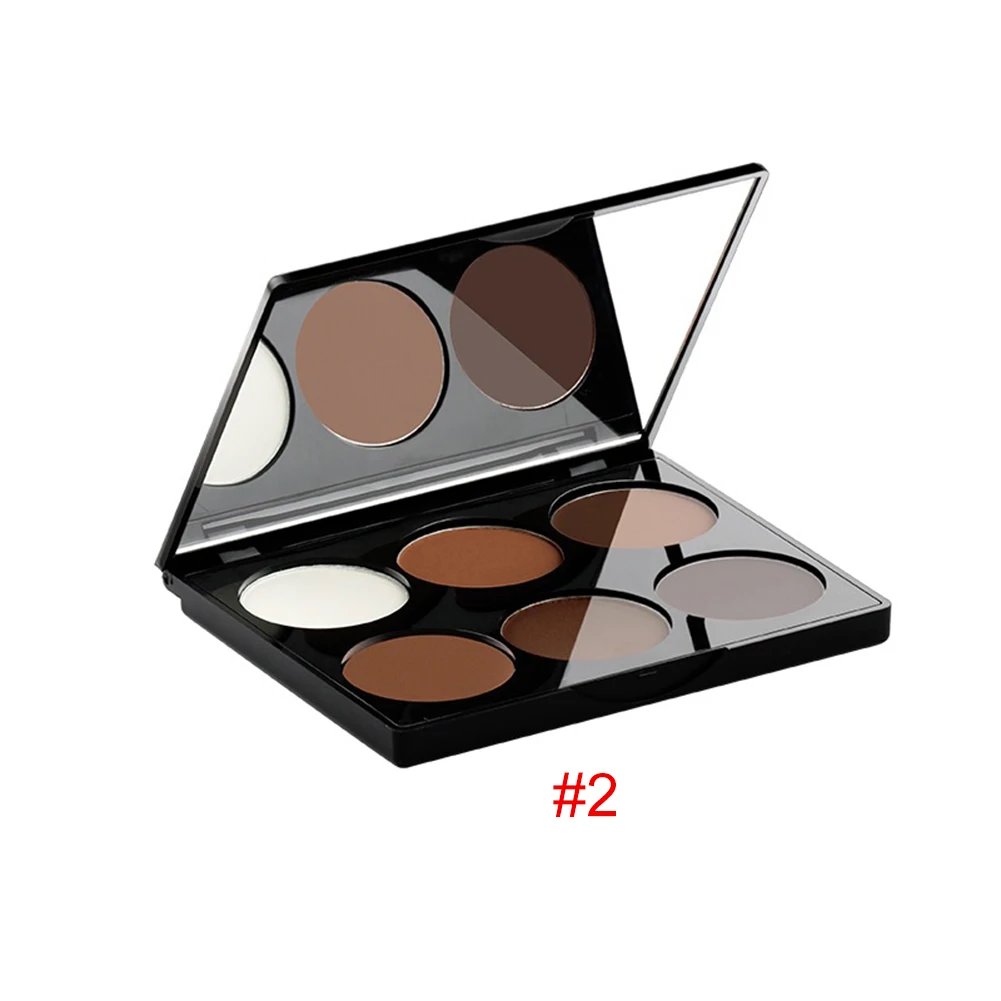 6 цветов порошок High-Gloss Eye Shadow combination capacity Anti-Sweat waterproof Pressed контурирующая пудра дропшиппинг