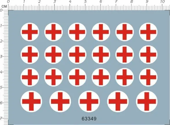 

Super Detail Up 1/6 Scale Red Cross Roundel Action Figures Model Marine Decal
