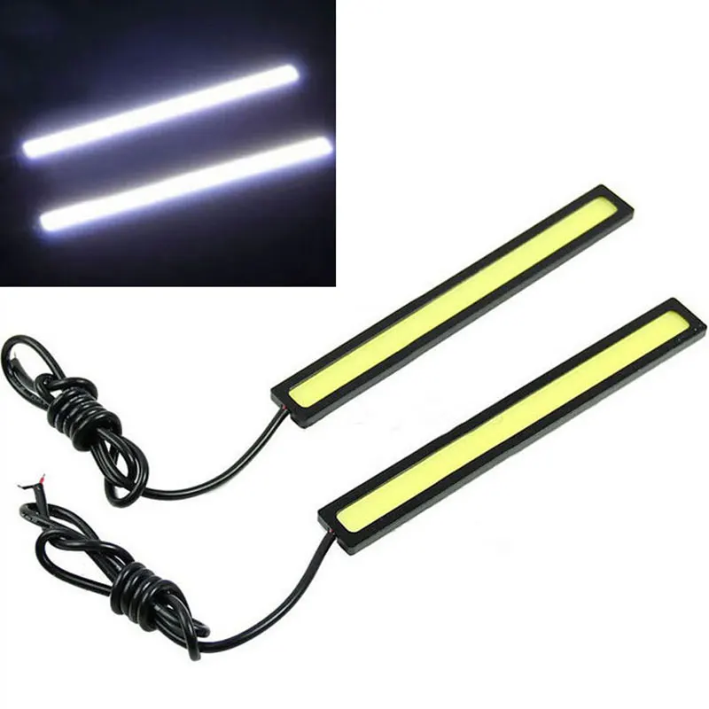 

2 шт. DC 12 В 500 Lm, автомобильная COB светильник s супер яркие белые ДХО Противотуманные фары дальнего света водонепроницаемые дневные ходовые ог...