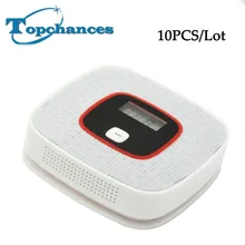 10 шт./лот высокое качество co детектор охранных Детская Безопасность сигнализации СО газа Сенсор отравления угарным газом сигнализации детектор