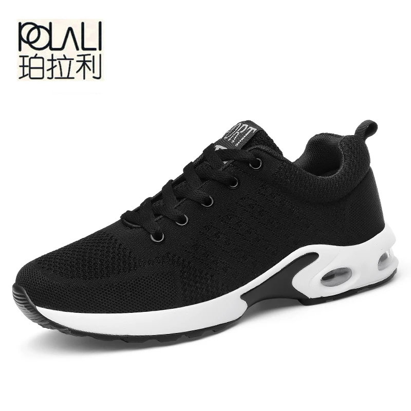 

POLALI Unisex Sneakers Shoes Men Casual Shoes Male Krasovki Fly Weave Sneakers Trainers Zapatillas Hombre Couple Big Size 35-45