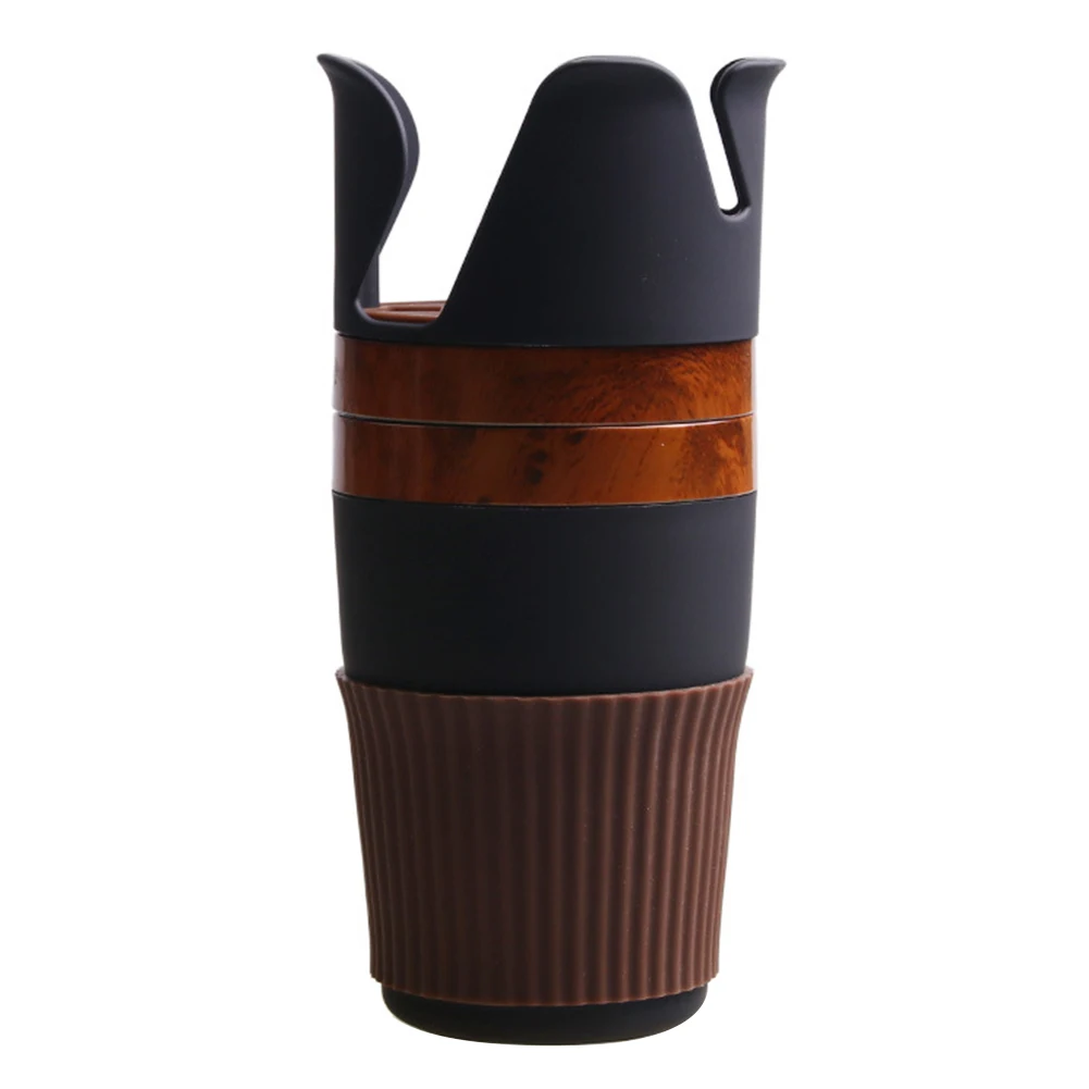 Wood Color Универсальный автомобильный держатель для телефона с чашкой для напитков, маленький органайзер для вещей, инструмент для хранения - Цвет: Wood Color