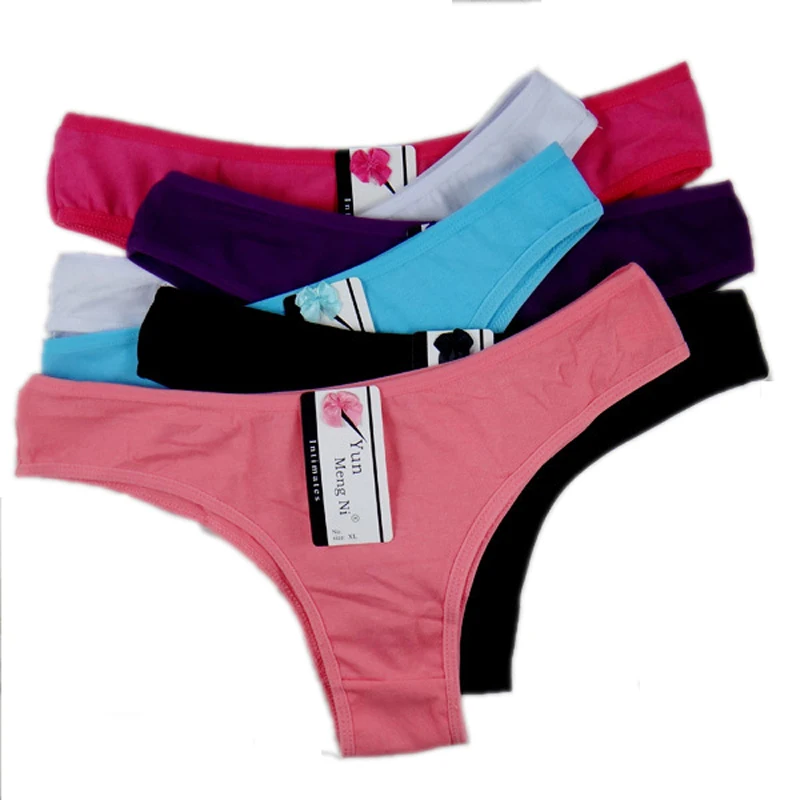 Bikini de algodón de marca para mujer, ropa interior sexy íntima