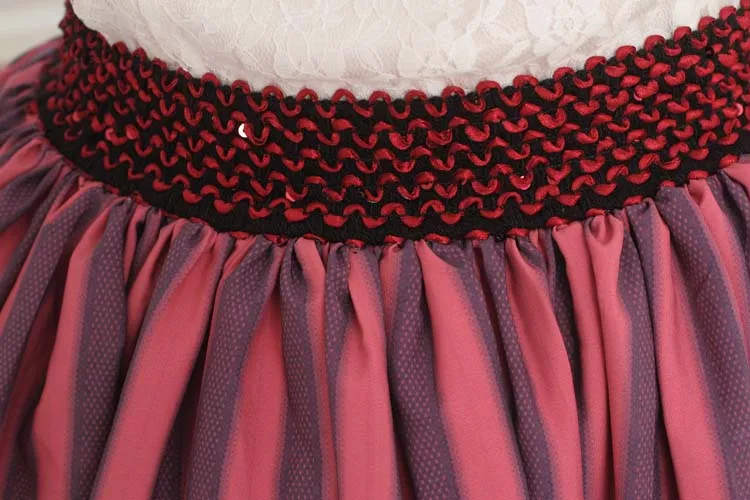 Лолита принцессы Алисы Чай серия вечеринок короткая юбка с Кружево Отделка для девочки