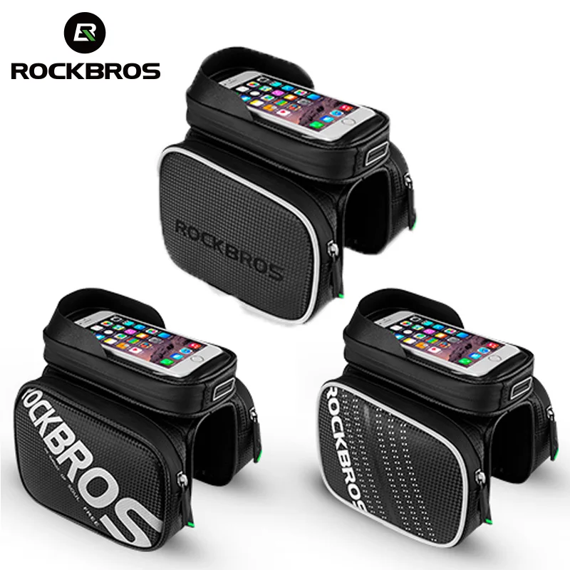 Sale ROCKBROS Bicycle Bag Rainproof Touch Screen Phone Top Tube Bag MTB Road Bike Frame Front Saddle Bag & Pannier Bike Accessories 1 Sale ROCKBROS Bicycle Bag Rainproof Touch Screen Phone Top Tube Bag MTB Road Bike Frame Front Saddle Bag & Pannier Bike Accessories 1