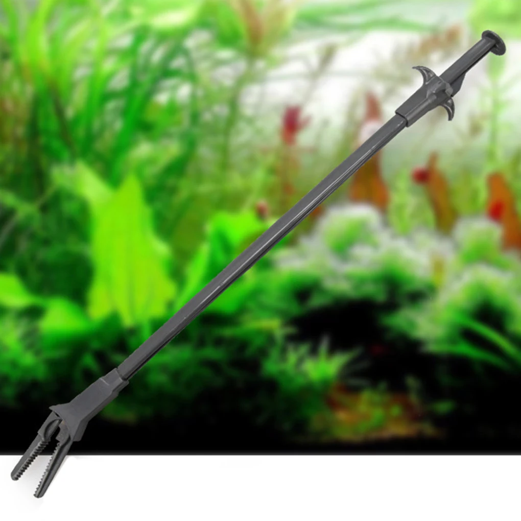 

Plastic Aquarium Plants Fish Reef Marine Tank Tweezer Clip Pet Cleaning Tool 50/70CM Length