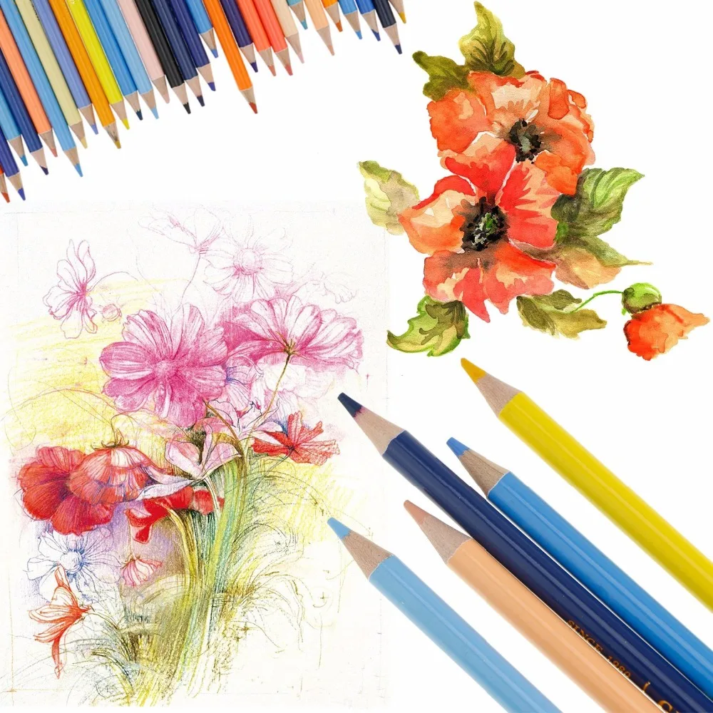 Dainayw 150 Colors Non Tossico Sicuro Idrosolubili Matite Colorate di Disegno Professionale Acquerelli Matite per la Scuola in Dainayw 150 Colors Non