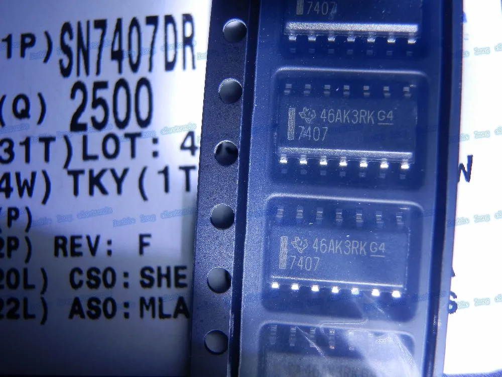 50 шт./лот 7407 SN7407DR SN7407 IC BUFF/DVR HEX NON-INV SOP14 | Электронные компоненты и принадлежности