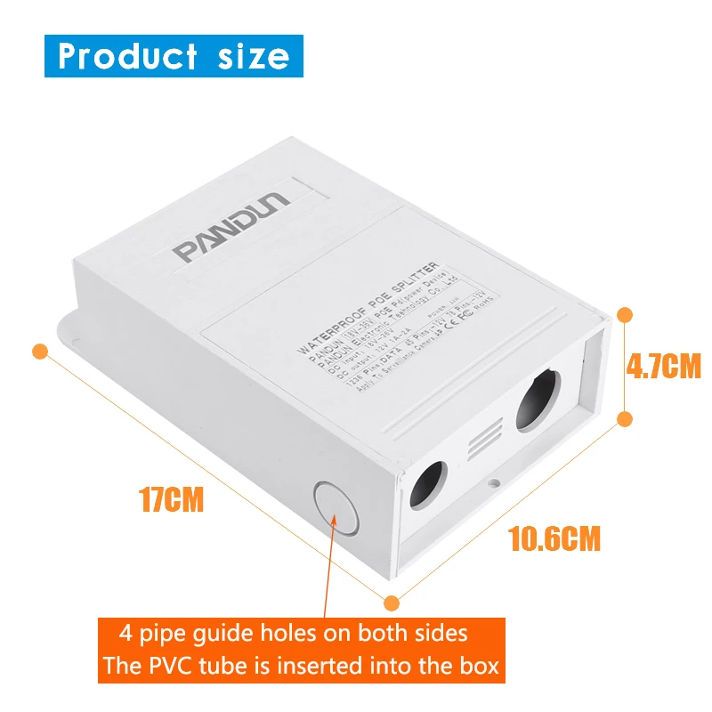  CCTV Monitor camera waterproof box POE Splitter module separator Integrated power type no-standard  - 32884001242