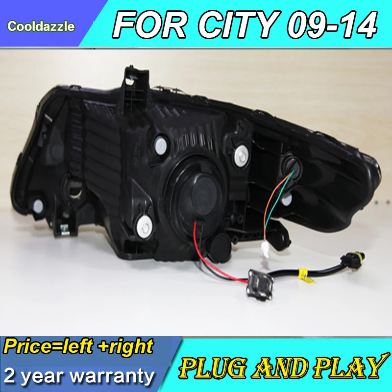 Передние светодиодсветодиодный фары ангельские глазки для HONDA City 2008 2009 2010 2012 2013