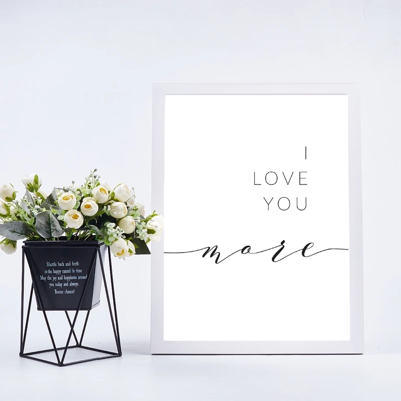 Romantic Quote Print Poster Home Decor