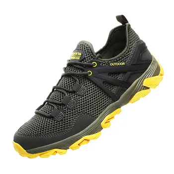 

2019 Men Shoes Summer Mesh Breathable shoe Walking Footwear Lightweight Comfortable Man Sneakers big size 46 running male GREEN