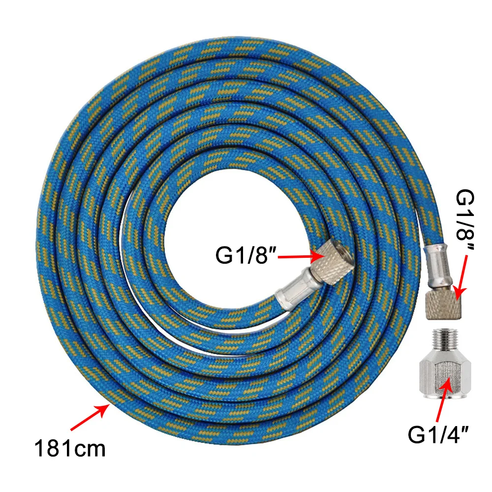 1,8 м Аэрограф Премиум USB кабель с нейлоновой оплеткой воздушно-шланг с щеткой принадлежности пистолета-распылителя