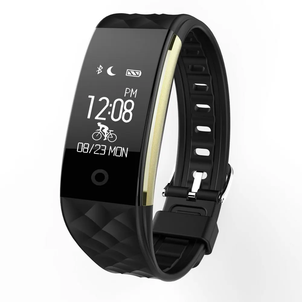 2017 New S2 Smart Wristband Heart Rate Monitor Remote Bluetooth Smart Band Bracelet Pedometer Fitness Sleep