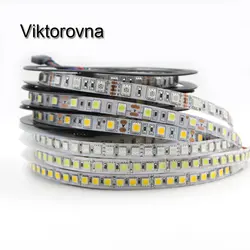 Светодиодные ленты света 5050 5054 SMD 5 м 12 В гибкий RGB белый 300 600 Светодиодные ленты e светодиодные ленты Клейкие ленты Лампа DC 12 В