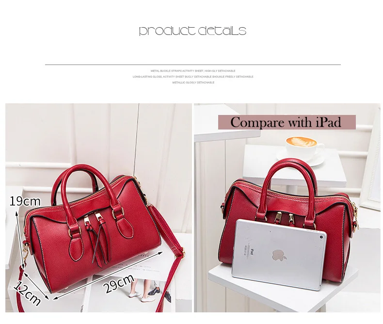 Women Pebbled Genuine Leather Handbag Women's Fashion Boston Shoulder bag Female Solid Tote Cowhide Crossbody Top-Handle Satchel (7)