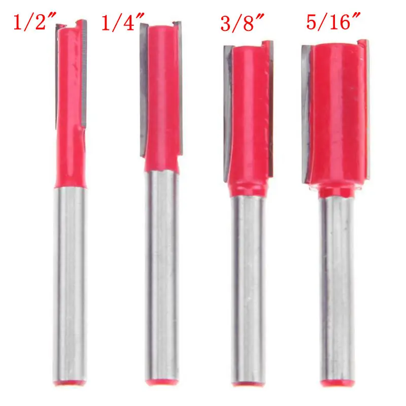

65mm 1/2" 1/4" 3/8" 5/16" Shank Wood Router Bit Edge End Mill Trimmer Cleaning Flush Trim Box Bits Tools Milling Cutter Carpent
