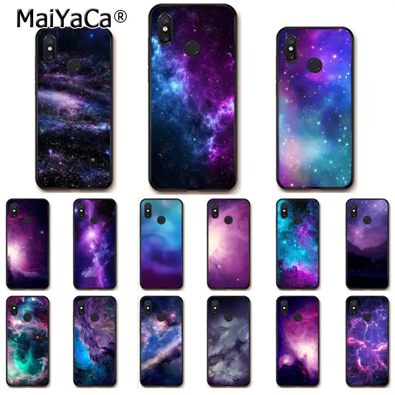 

MaiYaCa interstellar Purple Space Star Black TPU Phone Case for Xiaomi Redmi4X 6A S2 Go Redmi 5 5Plus Note4 Note5 7 Note6Pro