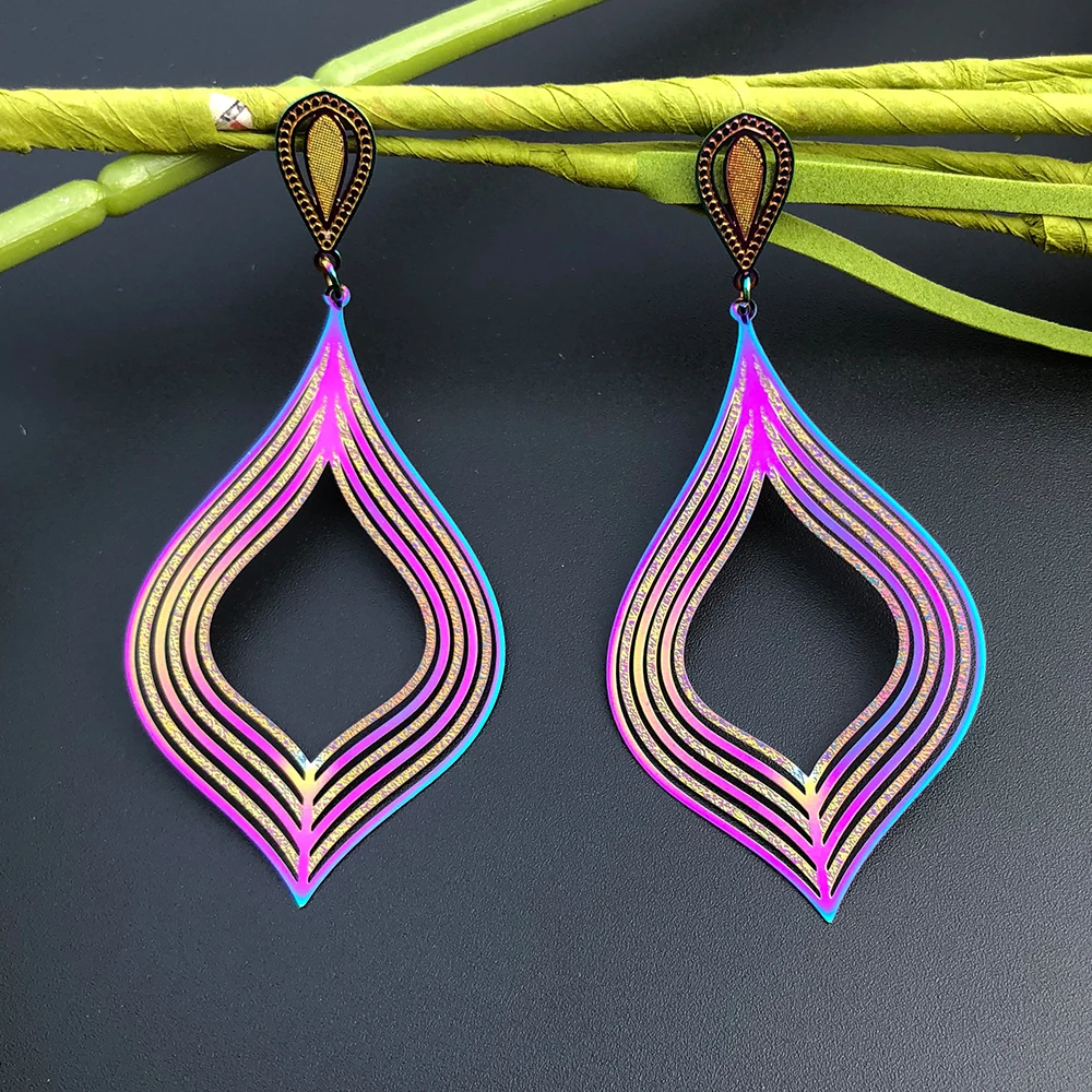 ZHAOFENG минималистский ювелирные изделия Женщины boho aros хиппи длинные серьги