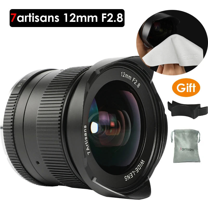 

7artisans 12mm f2.8 Ultra Wide Angle Lens for Sony E-mount APS-C Mirrorless Cameras A6500 A6300 A7 Manual Focus Prime Fixed Lens