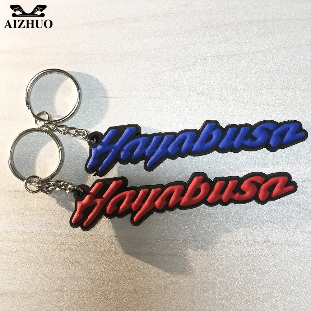 

Motorcycle Accessories Keychain Keyring For SUZUKI HAYABUSA/GSXR1300 1999-2007 Cool Key Chain Soft Rubber Motorcycle Key Ring