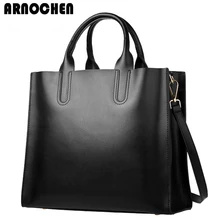 Роскошные кожаные сумки через плечо для женщин, кожаные сумки, мода, сумка Sholder, женская сумка-тоут, bolsa feminina ARNOCHEN, WYQ299
