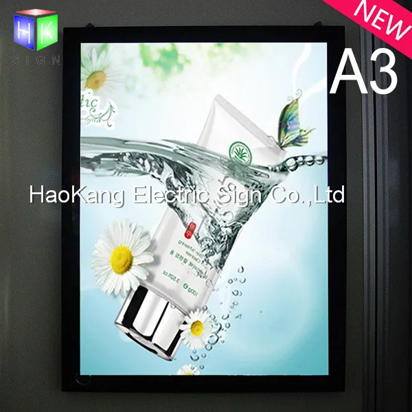 

led aluminum picture frame fro store sign advertising display board