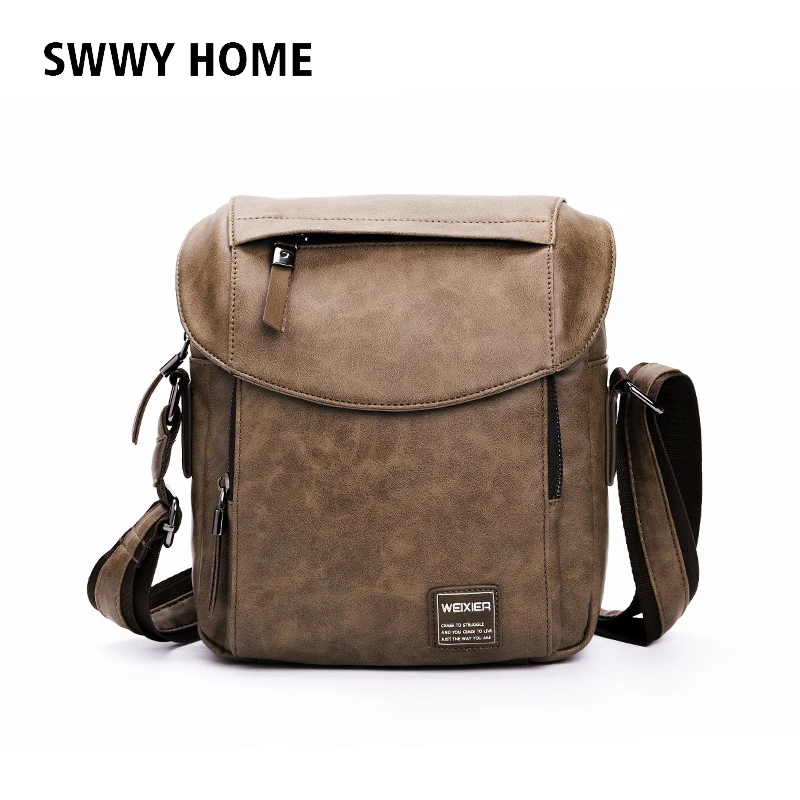 

Men Crossbody Bag Fashion Leather Shoulder Bag Casual Black Business Briefcase Mens Hand bag High Quality Travel Bags Male Tote