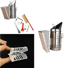 Горячая 8 шт. набор инструментов для пчеловодства дымарь для пчелиных ульев пчелиная щетка маточная Клеточка разворачивающая вилка вспомогательное устройство для пчеловодства