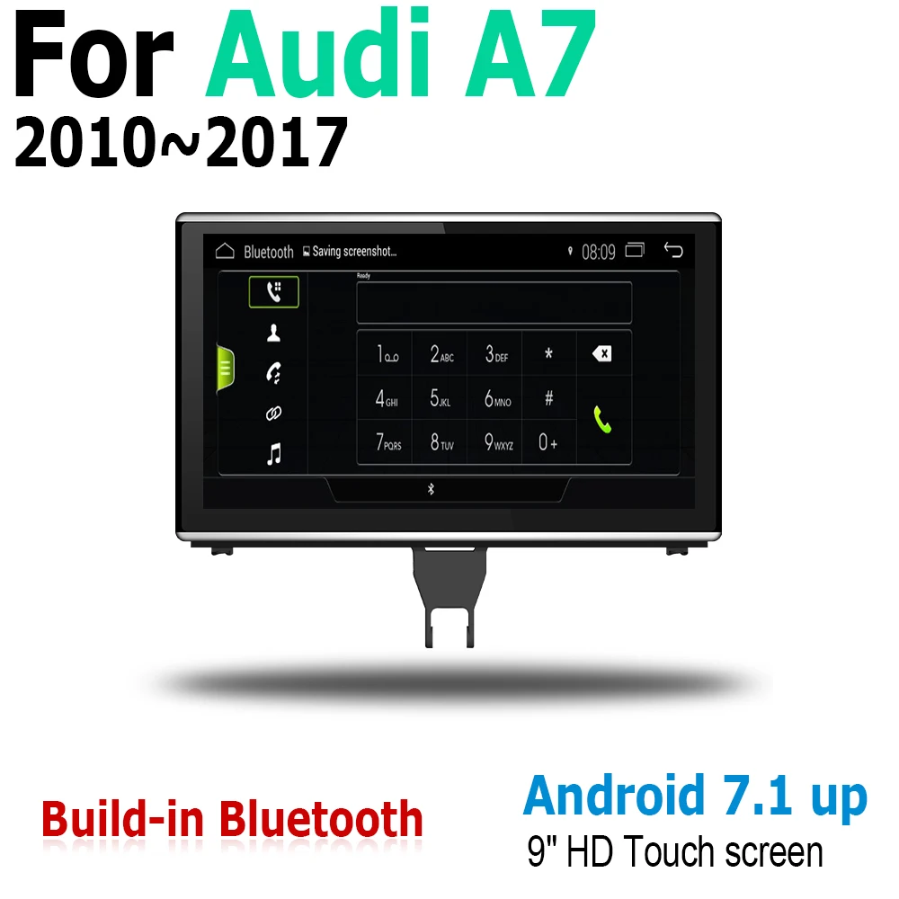Excellent 9" Android 2G RAM For Audi A7 4G8 2010~2017 MMI GPS Touch Screen Multimedia Player Stereo Autoradio navigation original style 4