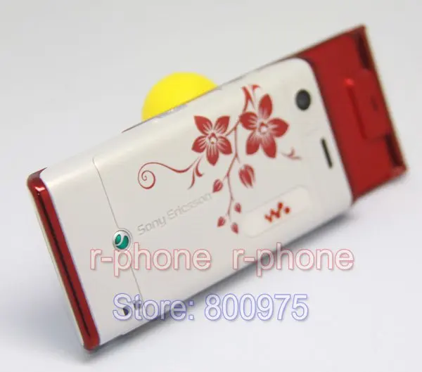 Отремонтированный оригинальный мобильный телефон Sony Ericsson W595 с цветком