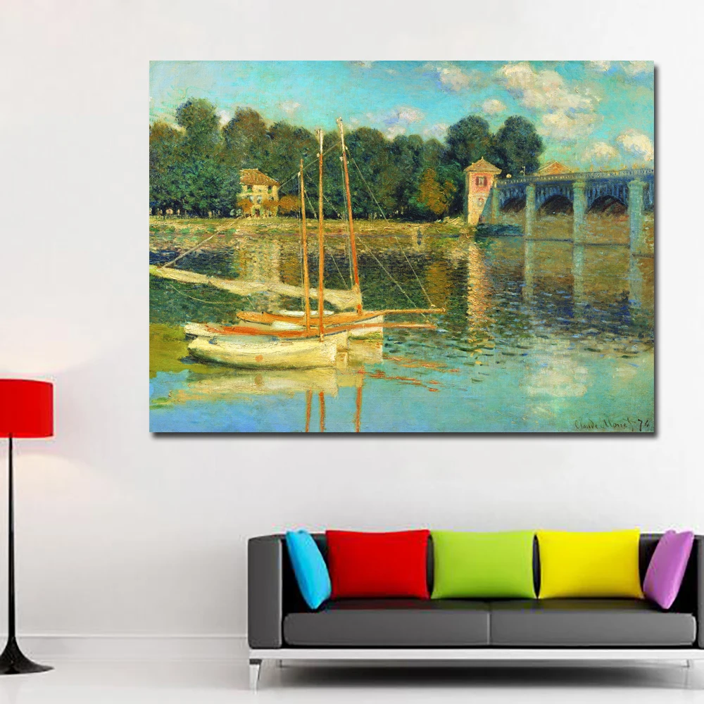 Самодельные картины Impression Sunrise Monet Знаменитые Картины репродукции HD печать