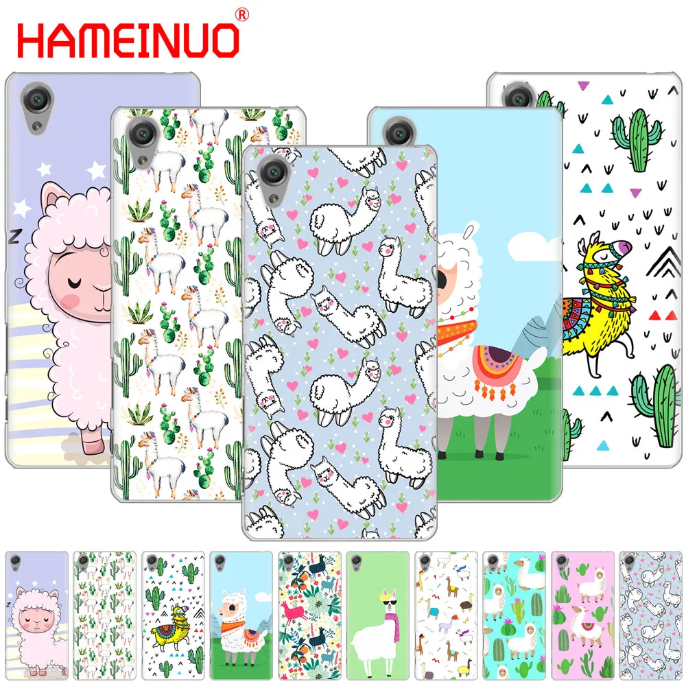 

HAMEINUO Cute cartoon alpaca seamless pattern Cover phone Case for sony xperia z2 z3 z4 z5 mini plus aqua M4 M5 E4 E5 E6 C4 C5