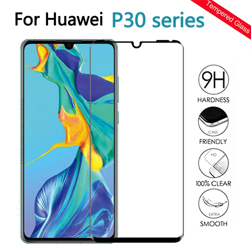 Защитное стекло для Huawei p30 Lite полноэкранное закаленное huavei p 30 lite легкая защитная