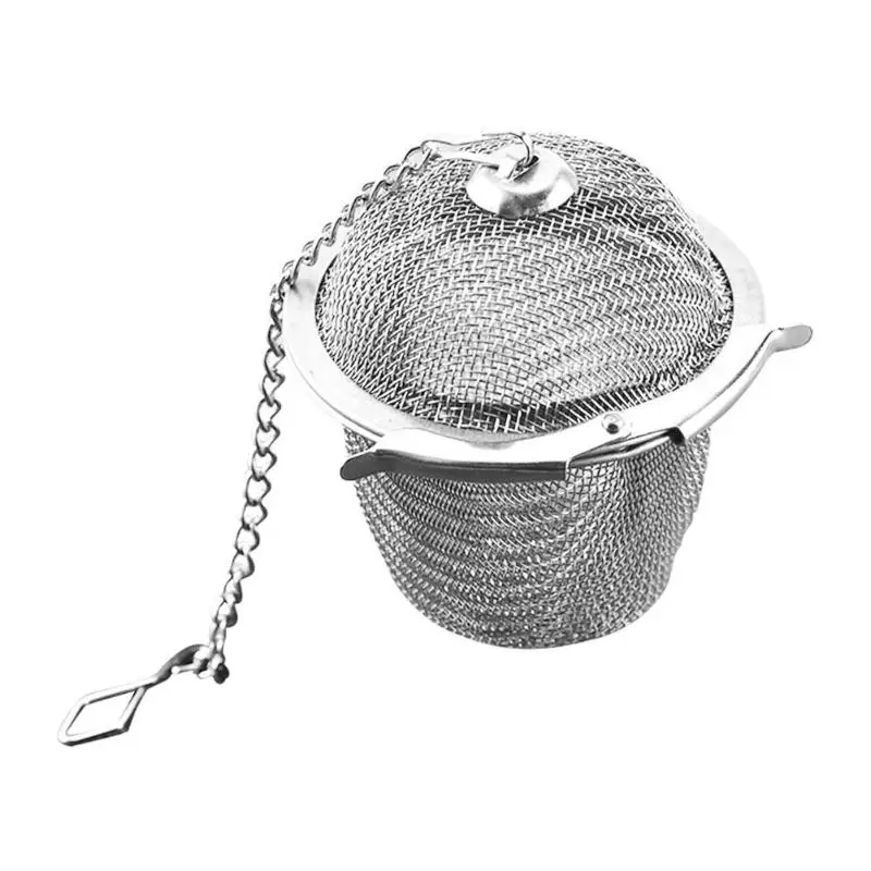 Новая многоразовая шаровая сетка для заварки чая из нержавеющей стали, фильтр Straine, домашний травяной шар, сито для специй, аксессуары для дома и кухни