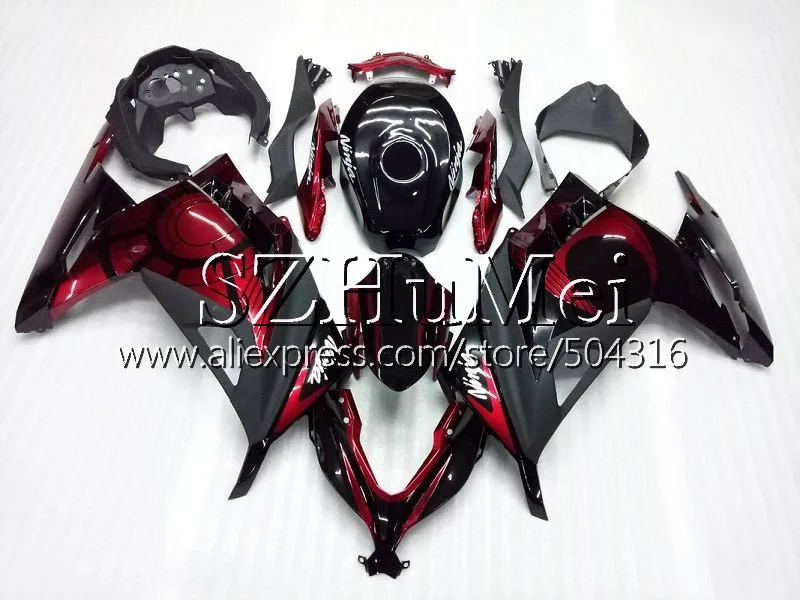Инъекции для KAWASAKI NINJA ZX-3R ZX300R розового цвета ZX-300R EX 300 2HS4 ZX3R 13 14 15 EX300 ZX 300R 2013 обтекатели - Цвет: No.  21