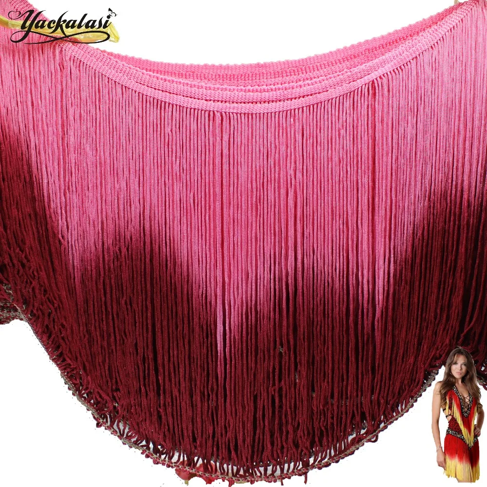 Платье для латиноамериканских танцев с бахромой 25 см|fringing trim tassel|ombre fringemacrame |